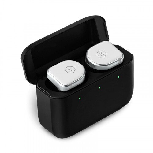 Master & Dynamic MW08 Active Noise-Cancelling True Wireless Earphones - White Ceramic / Matte Black Case