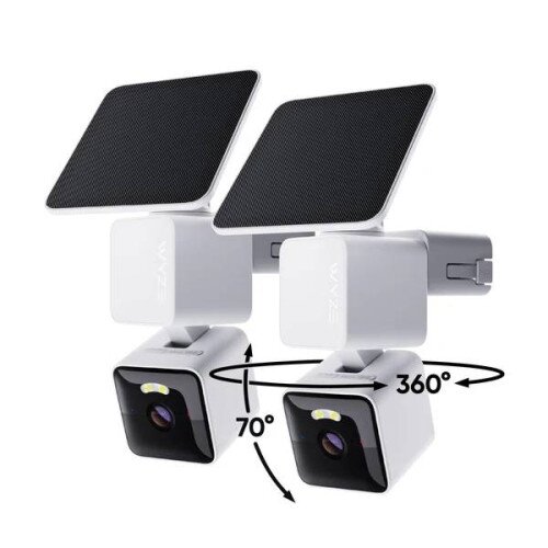 Wyze Labs Solar Cam Pan 2K HD Outdoor Security Wireless Camera - 2-Pack