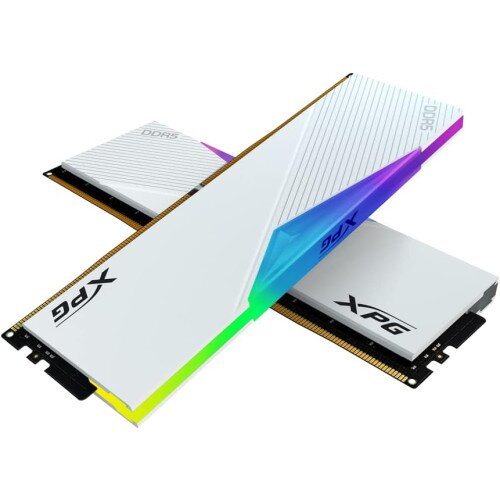XPG Lancer RGB DDR5 DRAM Module Memory - 32GB (2x16GB) - 7200MT/s - 34 - White