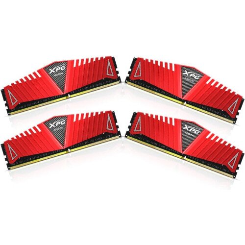 XPG Z1 DDR4 DRAM Module Memory - 32GB (4x8GB) - PC4-33000 (4133MHz) - 19 - Red