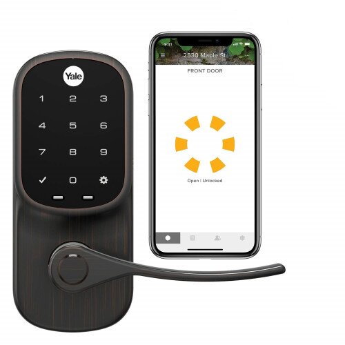 Yale Assure Lock With Bluetooth Connected by August Touchscreen Lever