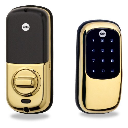 Yale YRD240 Key Free Touchscreen Deadbolt Stand Alone - Polished Brass
