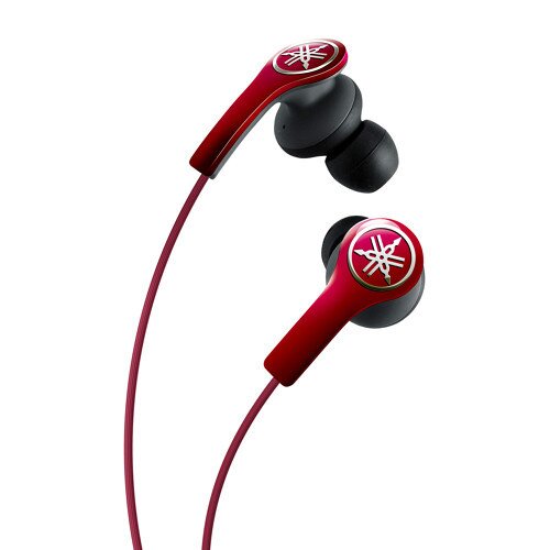 Yamaha EPH-M200 High-Performance Earphones with Remote and Mic - Red