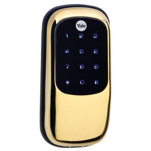Yale Real Living Key Free Deadbolt - Polished Brass