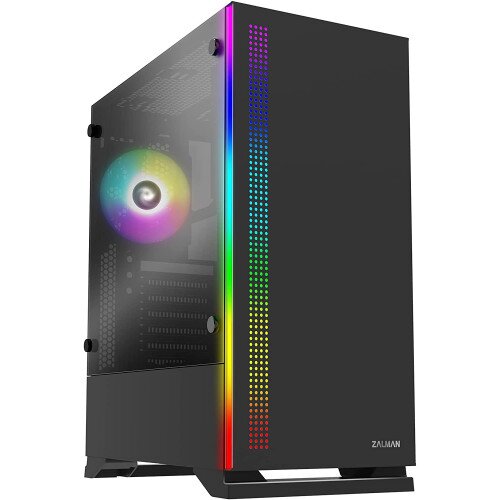 Zalman S5 ATX Mid-Tower Computer Case - Black