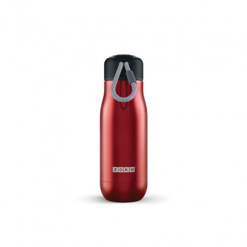 Zoku 12OZ Stainless Steel Bottle - Metallic Red