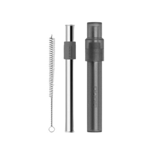 Zoku Jumbo Pocket Straw - Charcoal