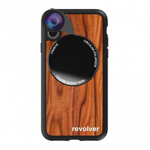 Ztylus iPhone XS Max Revolver M Series Lens Kit - Wood Pattern - 4 in 1 Lens