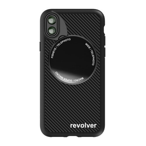 Ztylus iPhone XS Max Revolver M Series Lens Kit - Carbon Fiber (Black) - 6 in 1 Lens