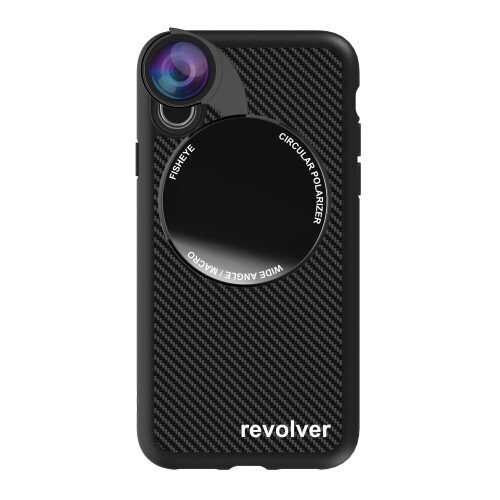 Ztylus iPhone XS Max Revolver M Series Lens Kit - Carbon Fiber (Black) - 4 in 1 Lens