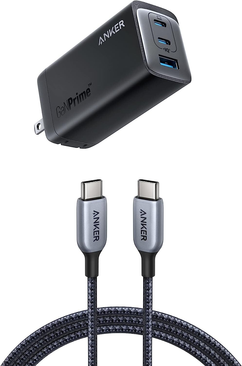 Anker 737 Charger (GaNPrime 120W) with USB-C to USB-C Cable