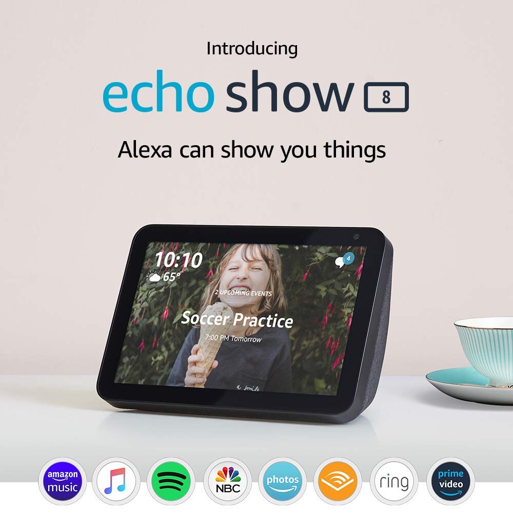 Order Amazon Echo Show 8 HD 8" Smart Display with Alexa - Charcoal ...