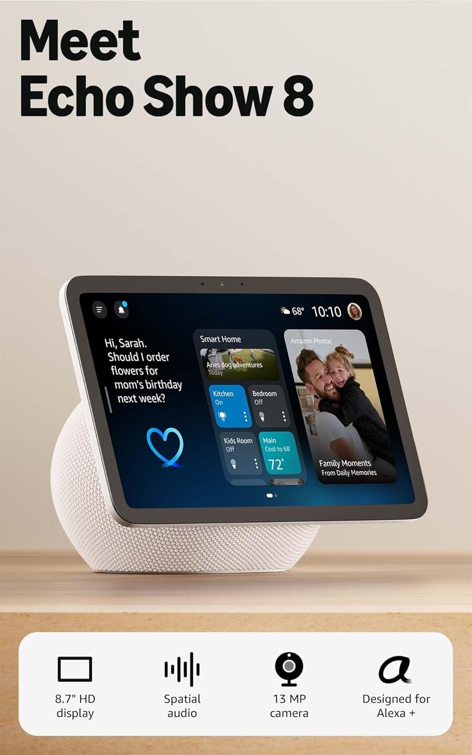 Order Amazon Echo Show 8 Vibrant HD Smart Display with Alexa Worldwide ...