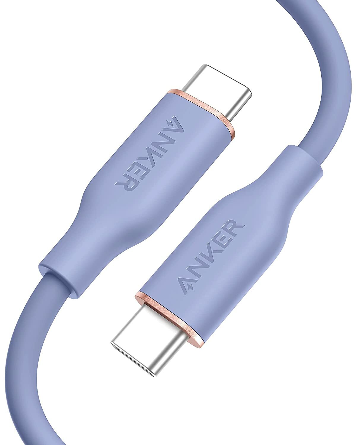 Buy Anker 643 PowerLine III Flow Silicone Cable USBC to USBC 3ft Lavender Gray online