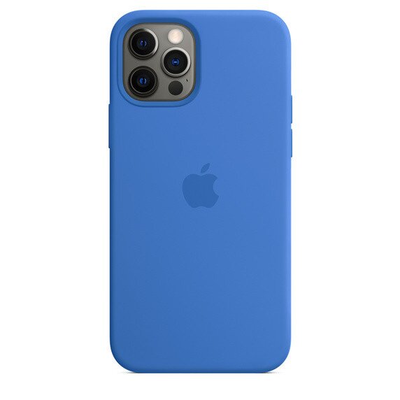 Buy Apple iPhone 12 / 12 Pro Silicone Case with MagSafe - Capri Blue online  Worldwide 