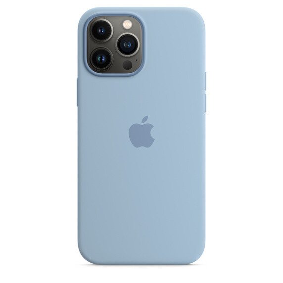 Buy Apple iPhone 13 Pro Max Silicone Case with MagSafe - Blue Fog online  Worldwide 