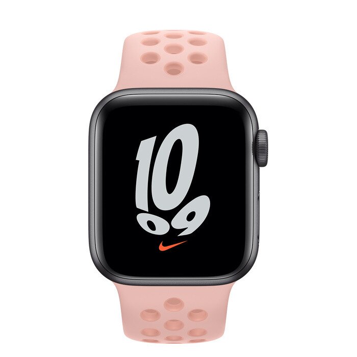Buy Apple Watch SE Space Gray Aluminum Case with Nike Sport Band - Pink Oxford/Rose Whisper - 40mm online Worldwide - Tejar.com