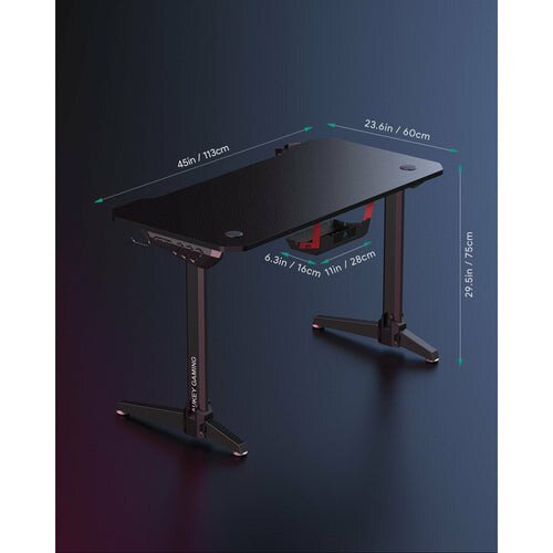 Buy AUKEY Gaming Desk 45 inches with Ergonomic Design online Worldwide ...