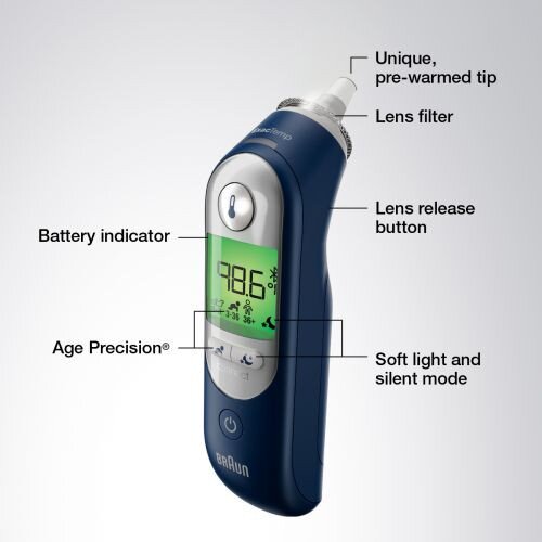 Braun ThermoScan 7+ Connect– Digital Ear Thermometer for Kids, Babies,  Toddlers and Adults – Fast, Gentle, and Accurate Results in 2 Seconds - Bluetooth  Thermometer, IRT6575