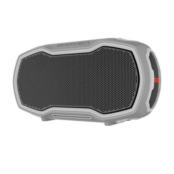 ZAGG Braven Ready Elite Portable Bluetooth Speaker - Gray / Gray / Orange