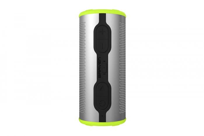 ZAGG Braven Stryde 360 Portable Bluetooth Speaker - Silver / Green