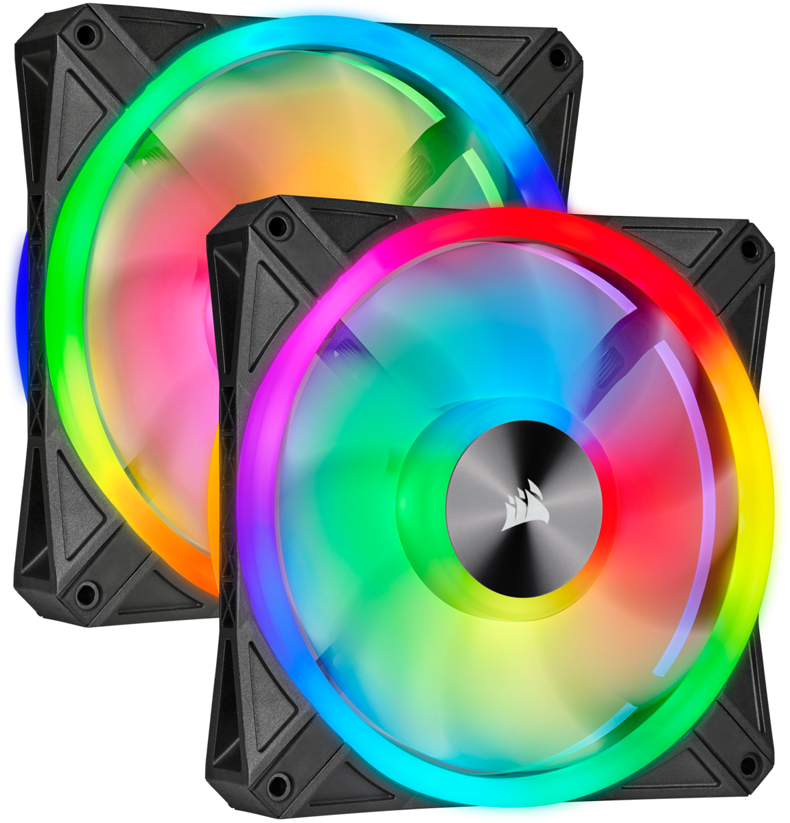 CORSAIR QL Series, iCUE QL120 RGB, 120mm RGB LED Fan, Triple Pack with  Lighting Node CORE, CO-9050098-WW