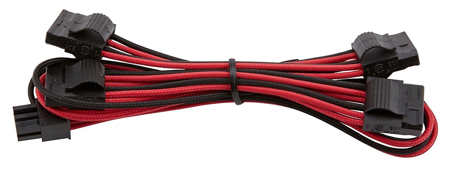 Individually Sleeved SATA Cable - Red