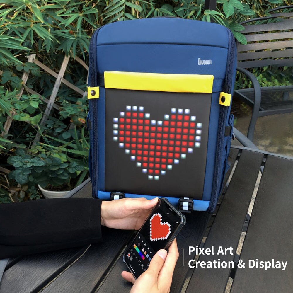 Order Divoom Backpack-S Pixel Art LED Backpack Worldwide - Tejar.com