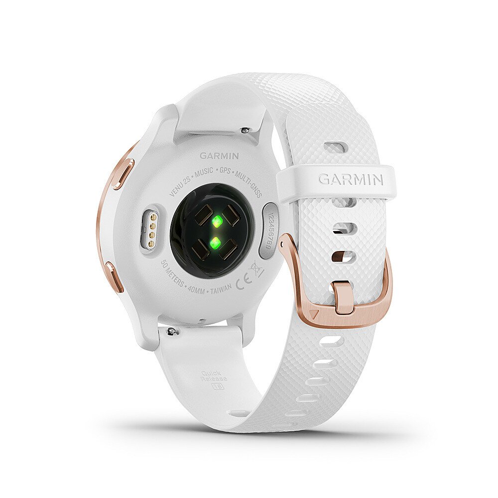 Garmin 010-02426-01 Venu Sq Music Edition (Rose Gold Aluminum Bezel with  Light Sand Case and Silicone Band) 