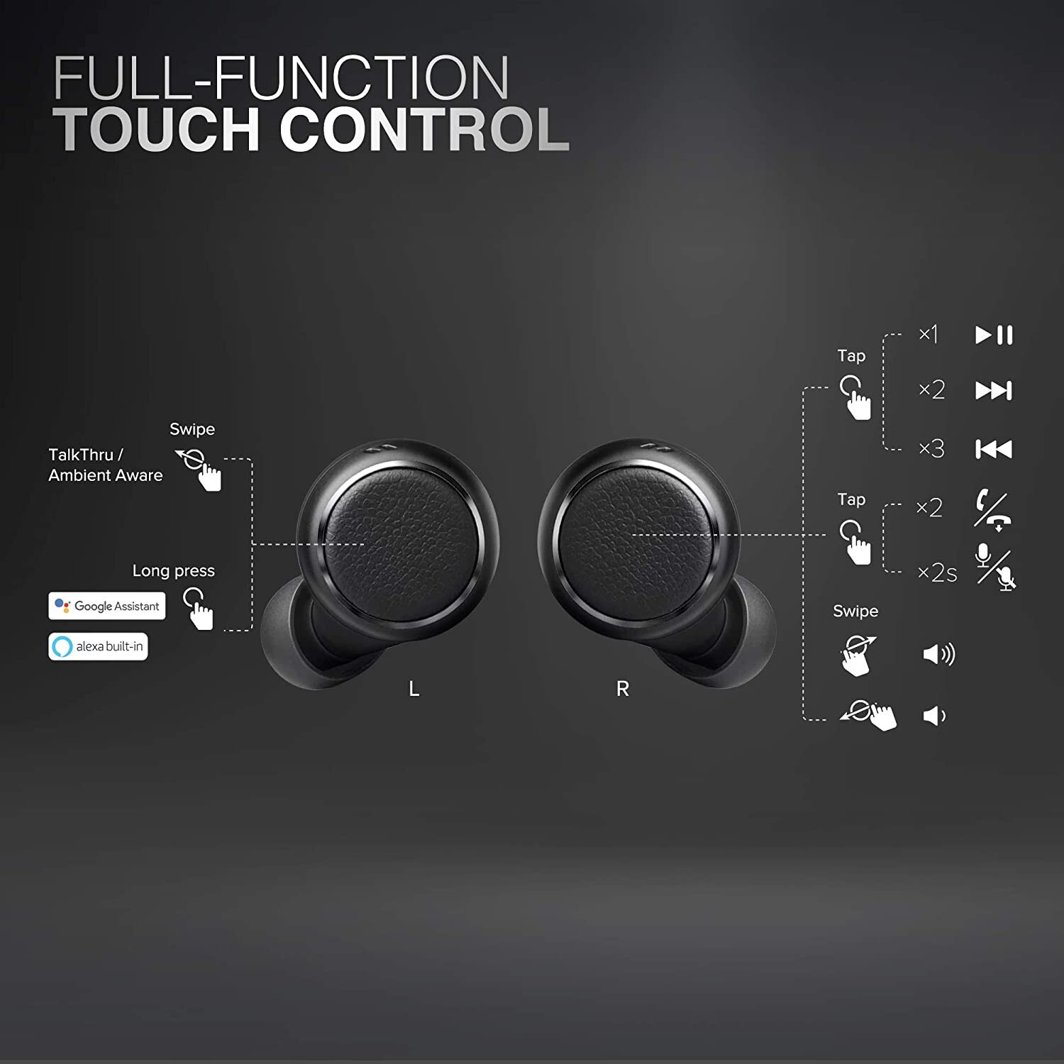 harman/kardon Fly True Wireless IE Headphones black