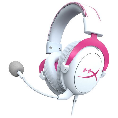 Buy HyperX Cloud II Wired Gaming Headset - White / Pink online Worldwide 