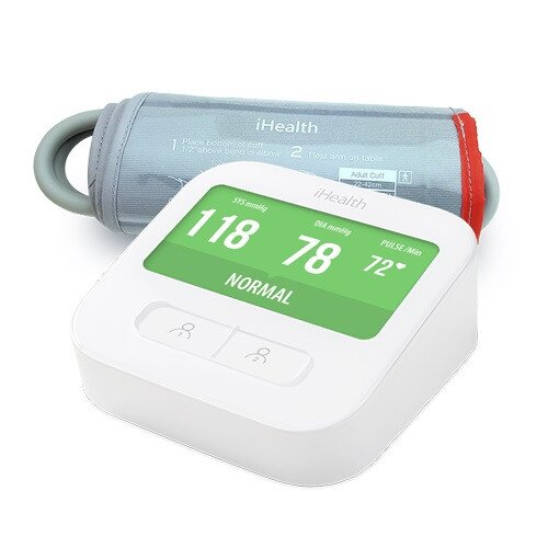 Buy iHealth Clear Wireless Blood Pressure Monitor - Extra Large Size Cuff  16.5 - 18.9 online Worldwide 