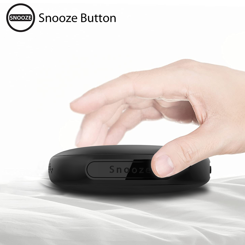 iLuv SmartShaker Portable Travel Bed Shaker Alarm Clock for Heavy Sleepers 