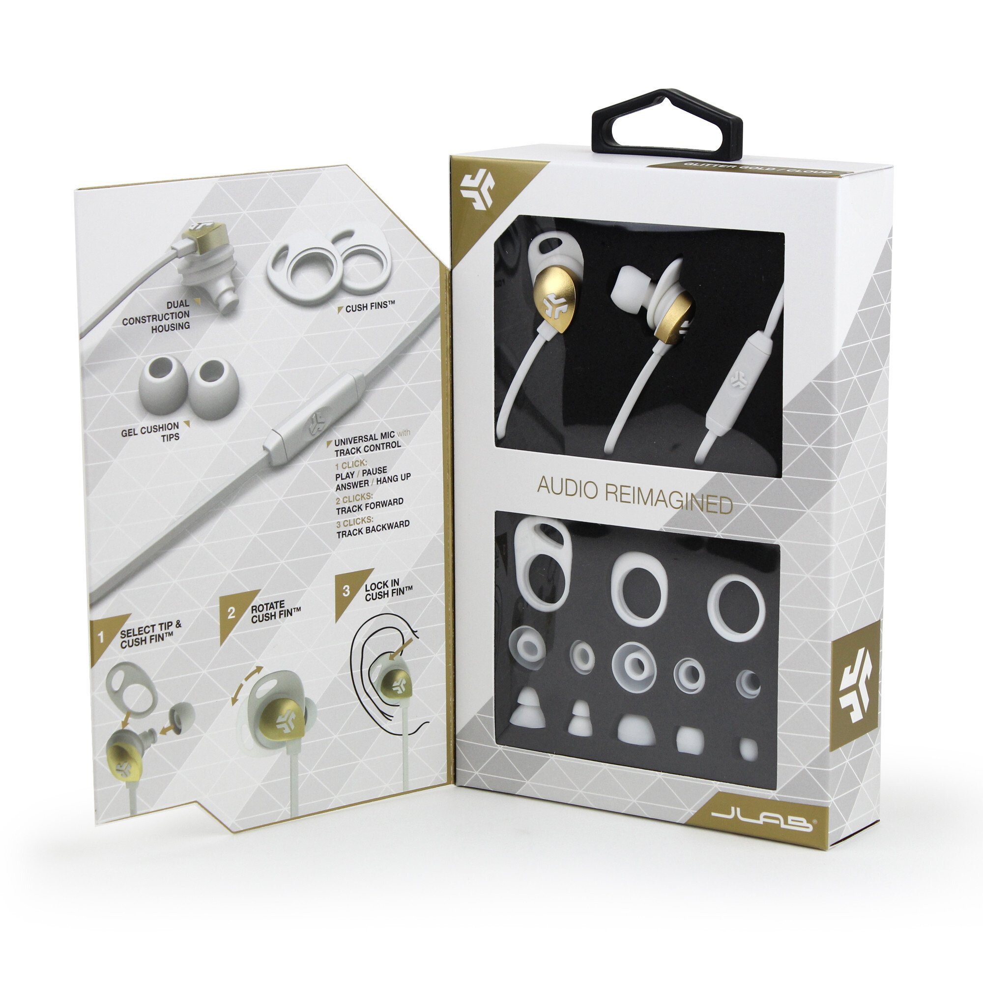 Order JLab Audio Epic Premium Earbuds - Glitter Gold/Cloud Worldwide ...