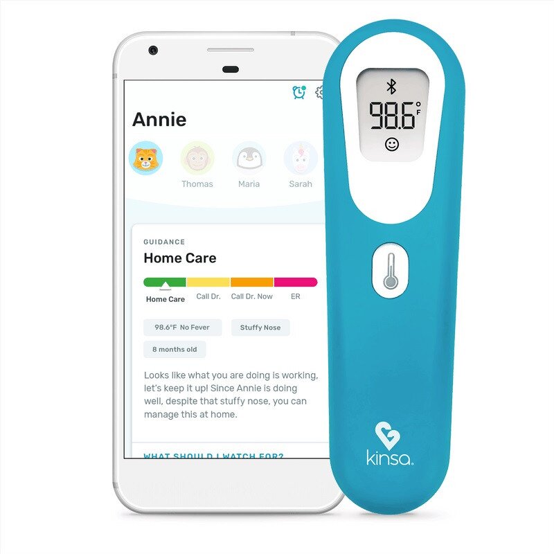 Kinsa QuickScan Non-Contact Smart Forehead Thermometer & App