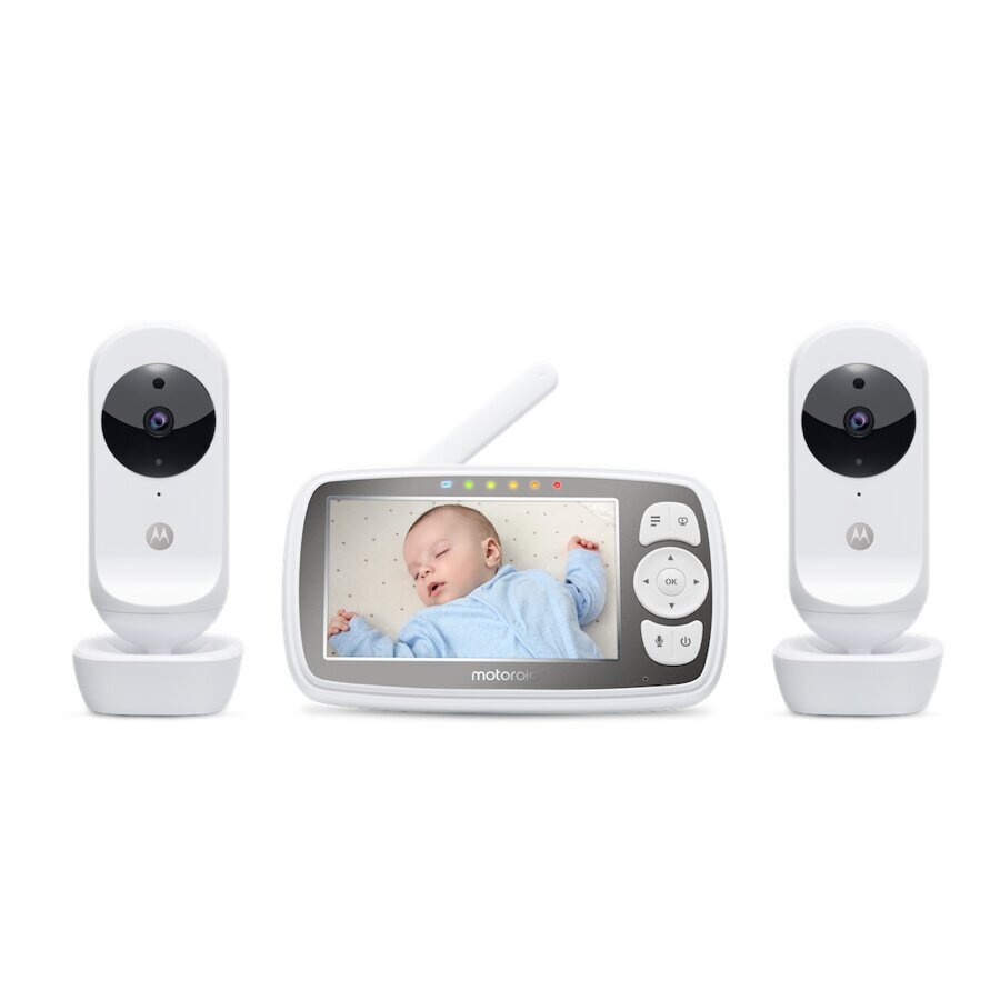 BRAND NEW ~! Motorola MBP483XL-2 4.3" Video Baby Monitor Twin Set 