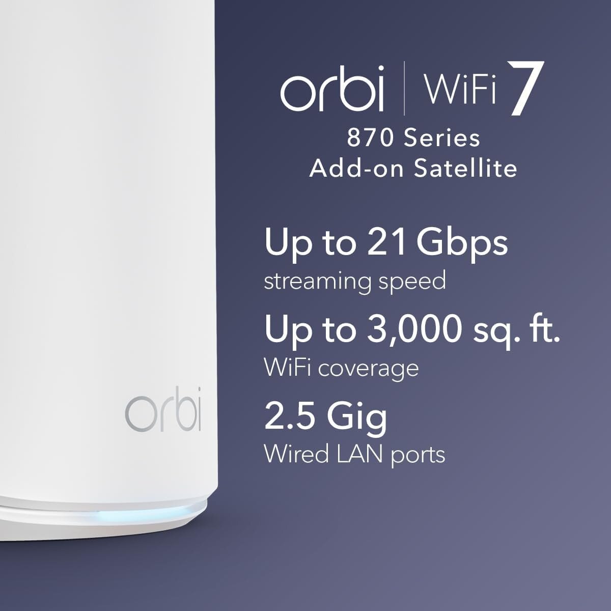 Order NETGEAR Orbi 870 Series Tri-Band WiFi 7 Mesh Router - 3-Pack ...