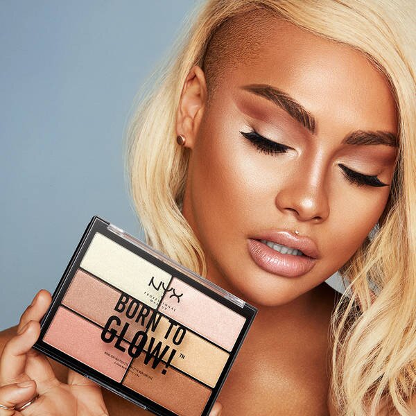 nyx born to glow highlighting palette