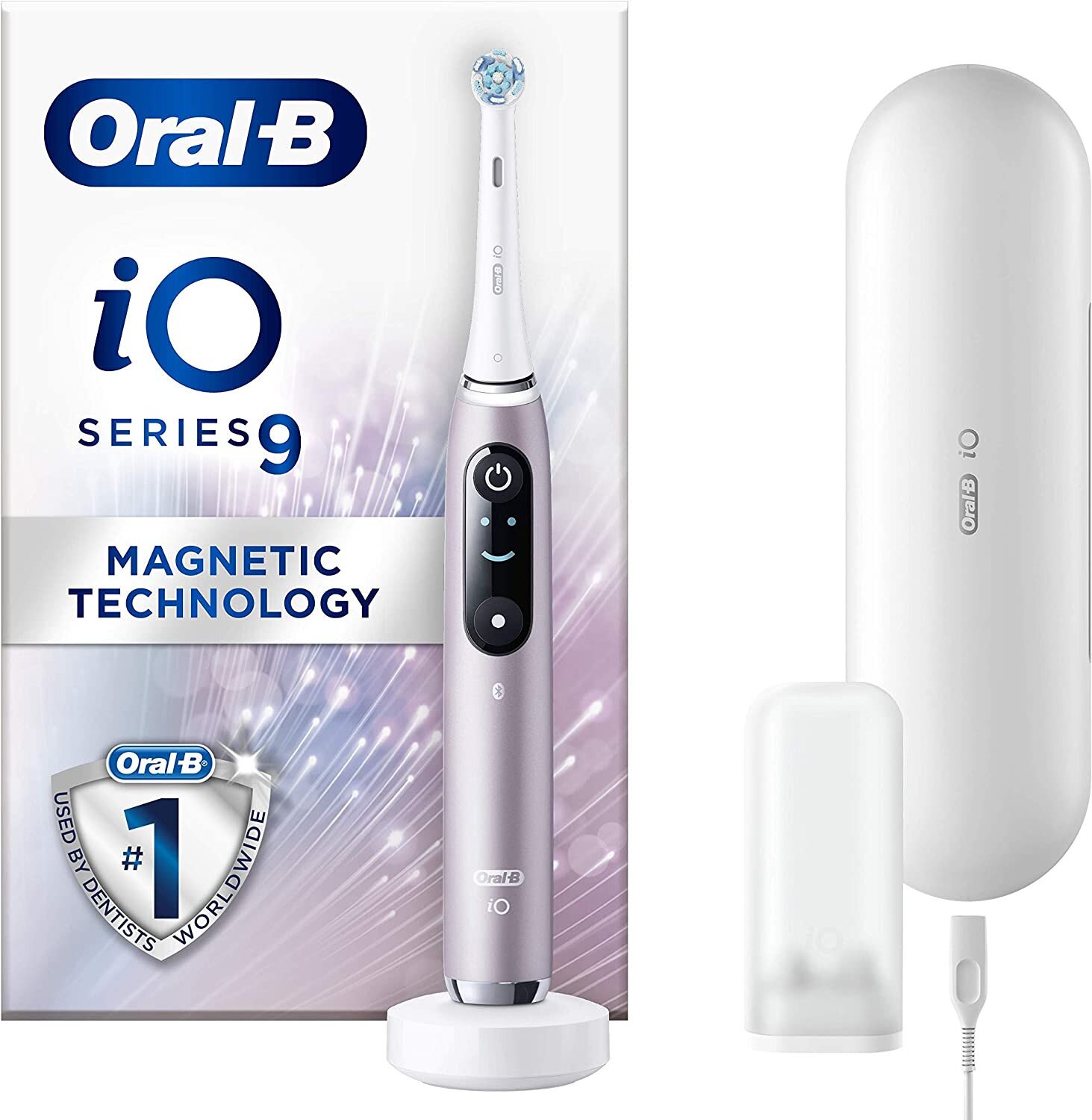 Oral-B iO9 Ultimate Clean Electric Toothbrush - Rose Quartz