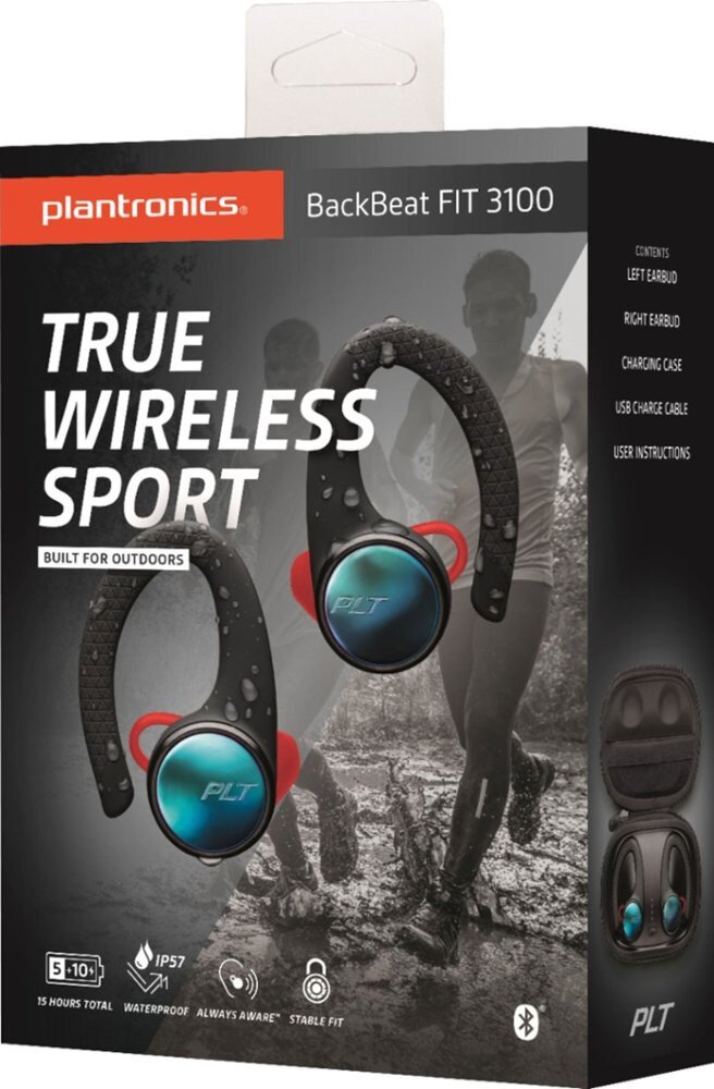 plantronics backbeat fit 3100 true wireless earbuds