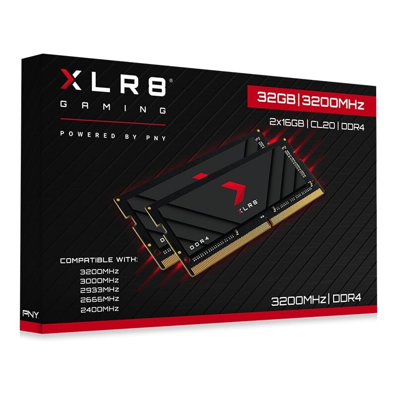 Buy PNY XLR8 Gaming 3200MHz Notebook Memory (2x16GB) online Worldwide Tejar.com