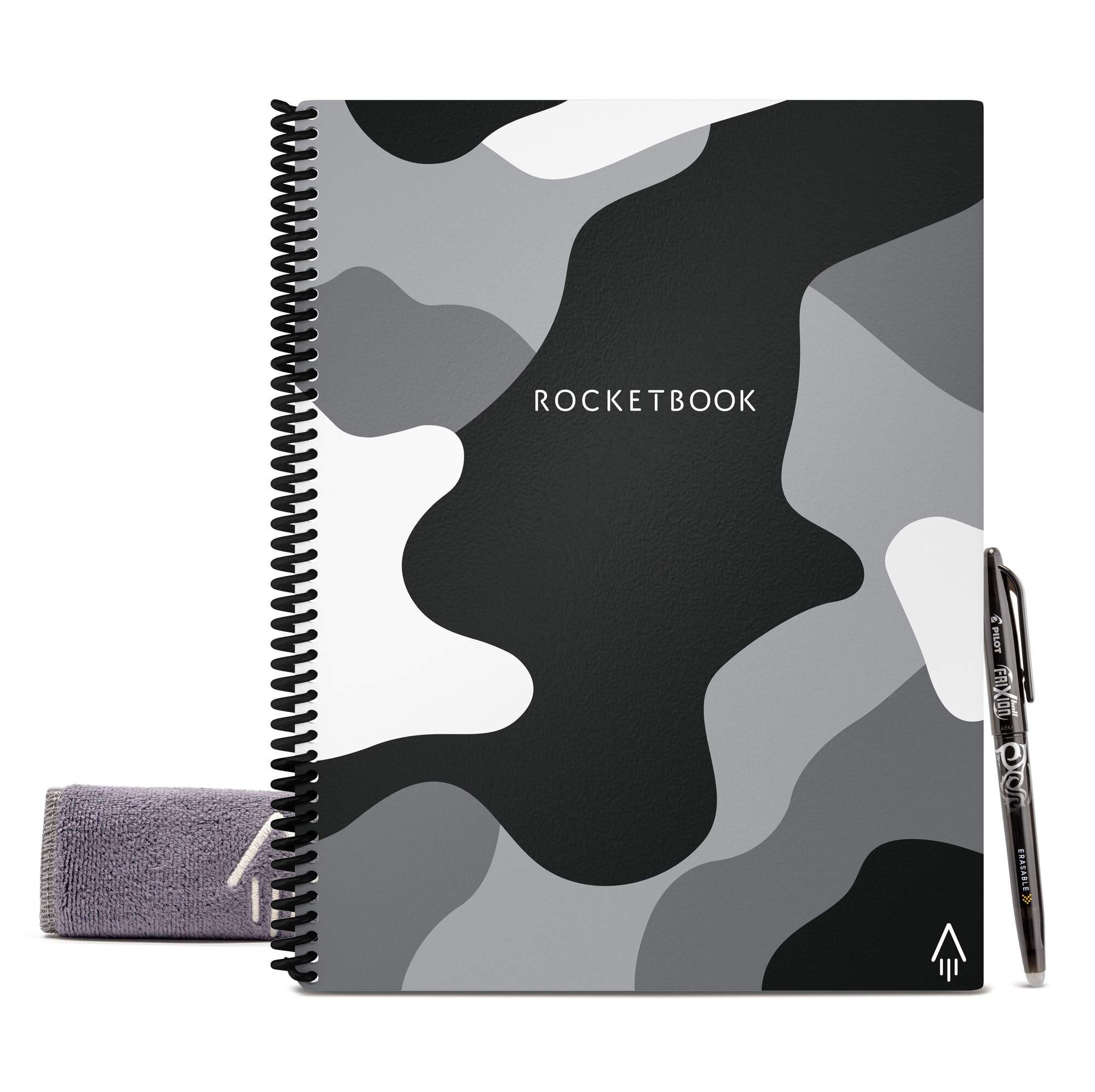 Rocketbook Core Smart Reusable Spiral Notebook, Blue, Letter Size