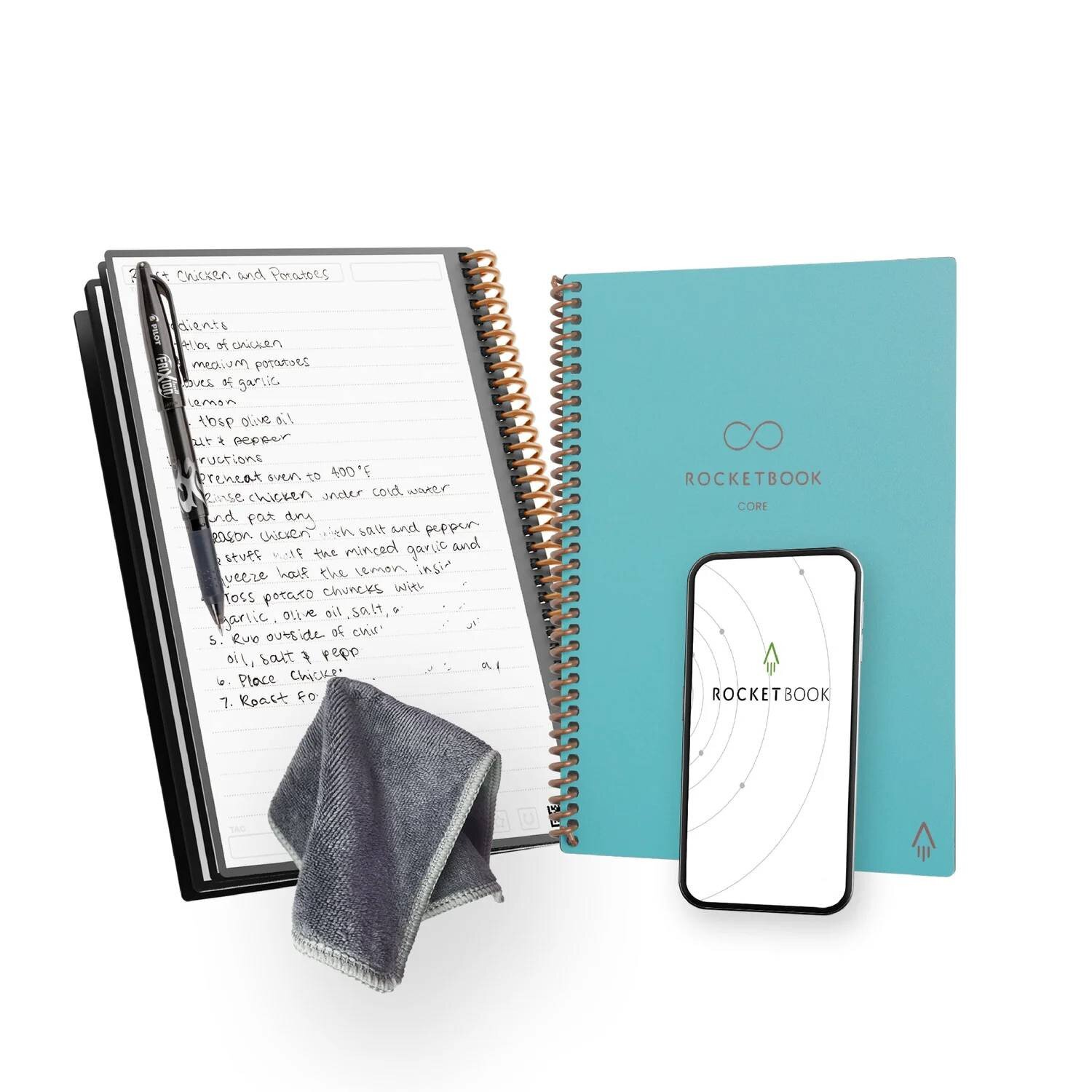 Order Rocketbook Core Reusable Notebook (Next Gen) - Executive - Lined ...