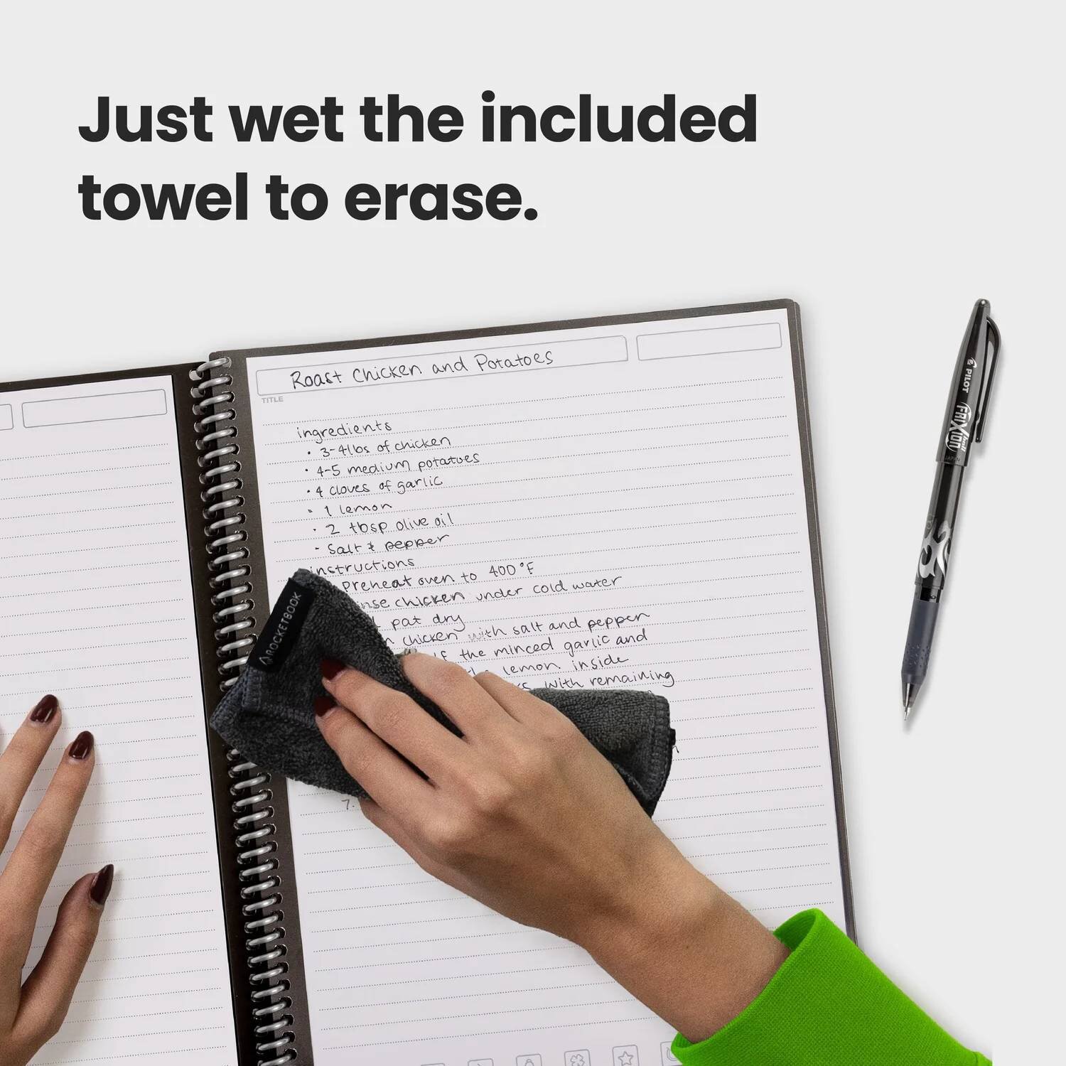 Order Rocketbook Core Reusable Notebook (Next Gen) - Letter - Lined ...