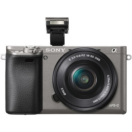 Sony α6000 E-Mount Camera with APS-C Sensor - Body + 16-50 mm Power Zoom  Lens - Gray