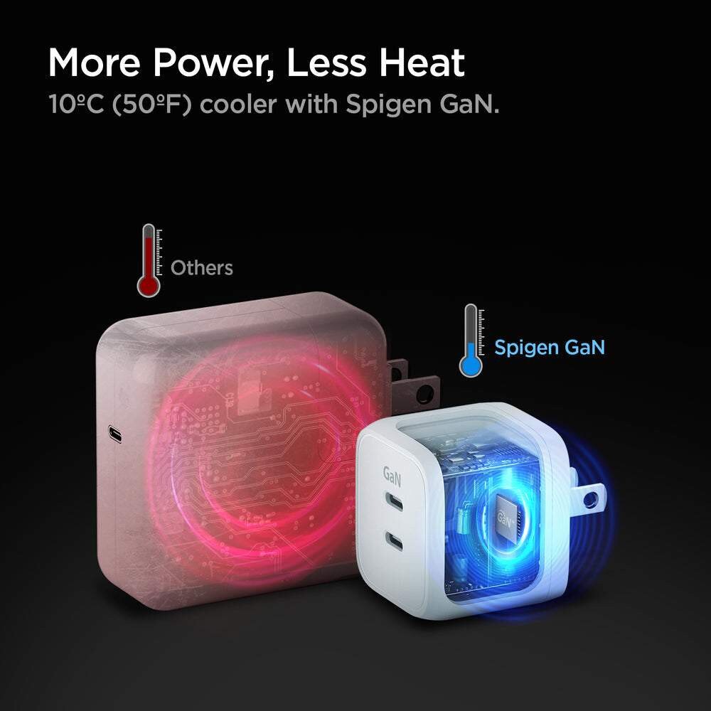 Spigen ArcStation Pro 352 GaN Dual Port 35W USB-C Wall Charger