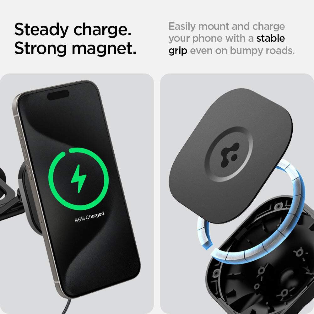 Order Spigen OneTap Pro MagSafe Car Mount + Charger for Tesla Models