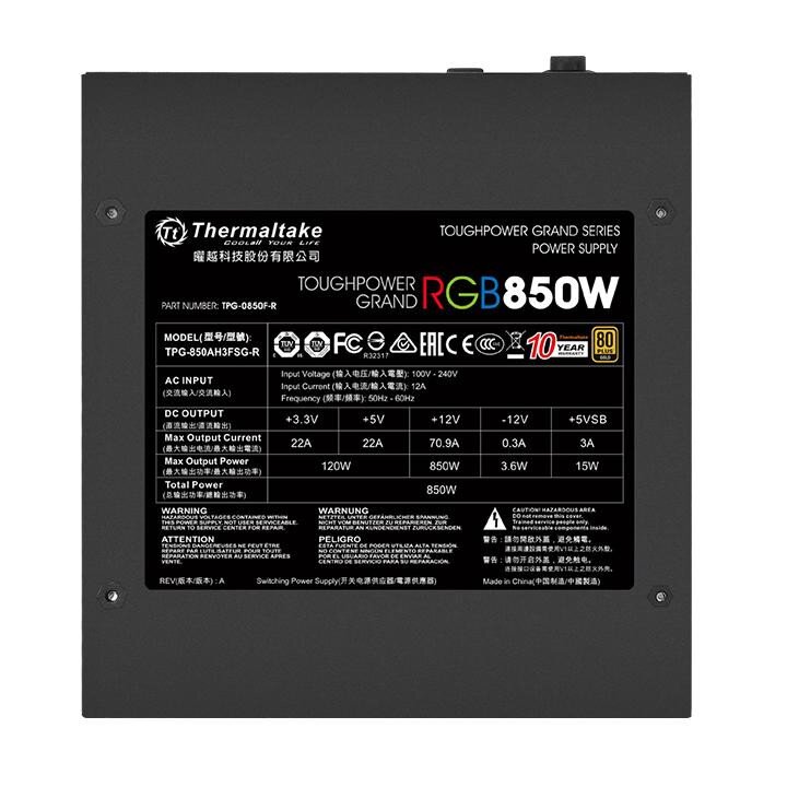 Buy Thermaltake Toughpower Grand RGB Gold Fully Modular - 850W