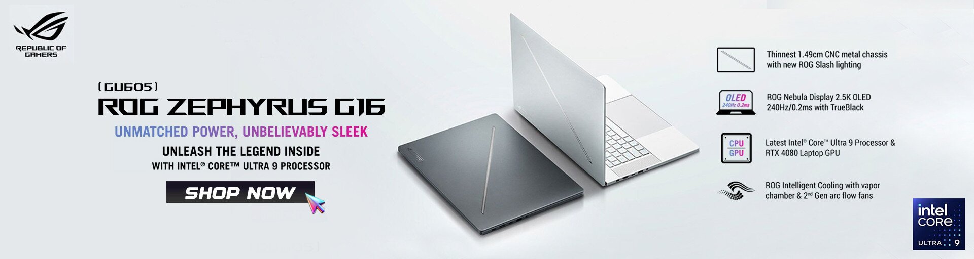 ASUS ROG Zephyrus G16 (2025) GU605 Gaming Laptop